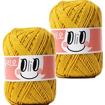 야나 올리오 뜨개실, 751 빈티지골드, 2개