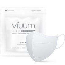 비움 에코 브리즈 새부리형 마스크 중형 KF94, 25개입, 1개, 화이트