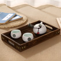 드렌 우드 트레이 쟁반, 다크 우드