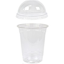 대성산업 PET 92 파이 투명컵+돔리드 세트, 420ml, 100세트