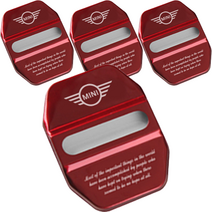 BMW 튜닝 도어 스트라이커 커버 4p, 레드, 미니