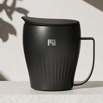 필모아 20시간 보냉 세라믹 머그 텀블러 U473 473ml, 블랙, 1개