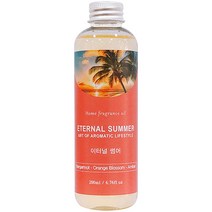 아로마코 리필 디퓨저 이터널썸머, 1개, 200ml, 달콤한 바닐라향, 과일향