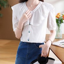 어썸풀 드볼린 프릴 블라우스