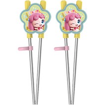 르번 알쏭달쏭 캐치티니핑 퐁당핑 양손 교정 젓가락, 혼합색상, 2개