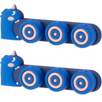 블루레이크 데스크 케이블 전선 정리 홀더, 블루 다트, 2개