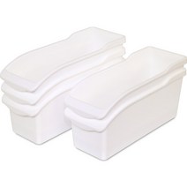 리빙선데이 냉장고 하프 수납 트레이 5p, 화이트
