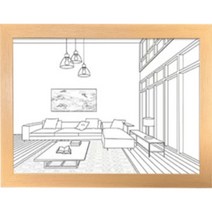 LED 그림 액자 무드등 대형, 우리집 거실