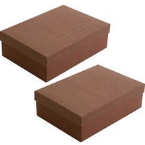 아이엔피 고급선물포장박스 싸바리상자 14 x 10 x 6 cm, 브라운, 2개