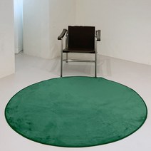 한일카페트 소프트터치 단모 방수 러그 원형