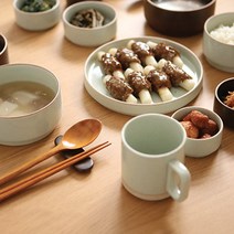 ERATO 옳음 4인 그릇 홈세트 26p, 비취,브라운, 10종