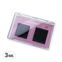 더블에어 속눈썹 연장 플랫래쉬 20p 세트 0.15 J 9mm, 3세트