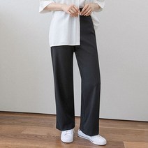 패션풀 여성용 브리드 밴딩 세미 와이드 슬랙스 26322