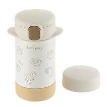 릿첼 2way 스테인리스 빨대컵 160ml, 아이보리, 1개