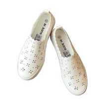 여성용 플라워 펀칭 레이스 슬립온 YT_RE868