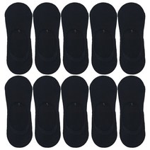 이중쿠션 안벗겨지는 두꺼운 스포츠 덧신 페이크삭스 10개 묶음 남성용