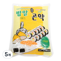 글로델 밥알 모양 곤약, 1kg, 5개