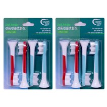 Toothcare 어린이용 전동칫솔 필립스 호환모 KID 4p, 2개