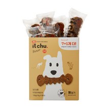 더 잇츄 M 강아지간식 덴탈껌 128g, 브라운 눈물관리, 1개