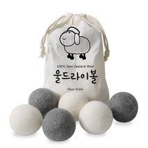 몽트노블 양모 울드라이어볼, 혼합 색상, 1개
