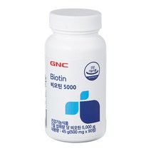 GNC 비오틴 5000, 90정, 1개