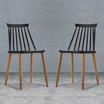 오에이데스크 하프체어 2p, 블랙, 2개
