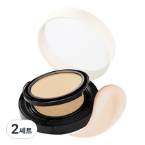 메리쏘드 퍼펙트 듀얼 쿠션 + 리필 컨실러밤 세트, 01 퓨어 아이보리(쿠션), 02 내추럴 베이지(컨실러밤), 2세트
