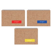 영아트 Diy 전문가 스케치북 200g 3p   스티커 빨강 파랑 랜덤발송 3p, 8절, 15매