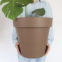 모리앤 베이직 원형 저면관수 화분, 브라운