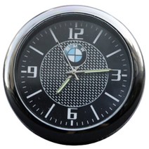 굿즈인홈 차량용 원형 커버 아날로그 시계 BMW, 1개