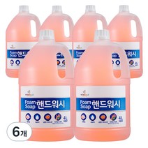 비타할로 폼 솝 핸드워시 대용량 리필 4L, 6개