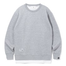 앨빈클로 남녀공용 레이어드 긴팔 맨투맨 MAR 751