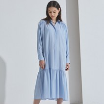 ALANITHEGREY 셔링 셔츠 원피스