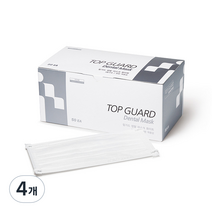 탑가드 덴탈마스크 화이트, 50개입, 4개