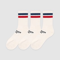 리복 클럽 쿠션 미들삭스 3켤레 세트, 베이지