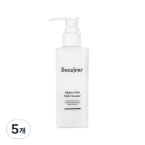 보나쥬르 멜로우 마일드 클렌징밀크, 200ml, 5개