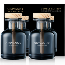GIOVANNY 차량용 디퓨저 150ml 세트, 2개, 화이트머스크