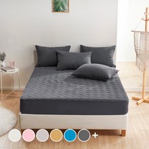 플란뉴 컬러테라피 항균 누빔 매트리스커버 + 베개커버 세트