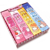 몰랑 4본 연필 세트 B, 혼합색상, 20세트