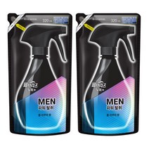 페브리즈 섬유탈취제 맨 쿨아쿠아향 리필, 320ml, 2개, 쿨 아쿠아 향