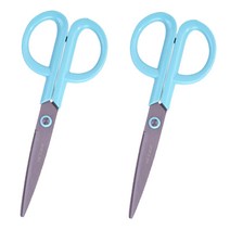 누사인 ABS 사무용 가위 NS053, 라군블루, 2개입