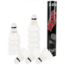 베스타 3in1 배드민턴 셔틀콕 12p, 혼합 색상, 1개