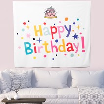 이사벨홈 생일축하용품 파티 배너 현수막, 현수막8