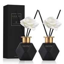 코코도르 블랙골드 에디션 디퓨저 200ml x 2개 + 비누꽃 스틱 2개, 편백