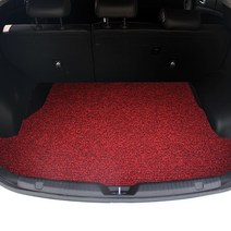 순수 코일 트렁크매트 두께12mm 레드블랙 12HT-49, 제네시스, 현대
