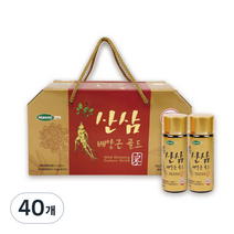 한미헬스 산삼배양근 골드 건강음료, 100ml, 40개