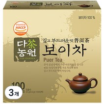 다농원 보이차, 0.6g, 100개입, 3개