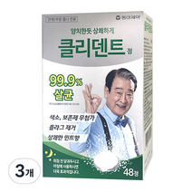 동아제약 클리덴트 정 틀니세정제, 48정, 3개
