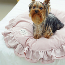 리토가토 콤피 프릴 강아지 러그, 핑크