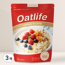 오트라이프 국산 오트밀, 1kg, 3개